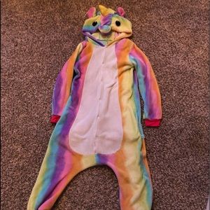Rainbow unicorn onsie